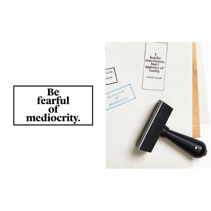 Wms&Co. - Wholesale Rubber/Decorative Stamp - Philosophical Quote Hand Stamp - Rectangular