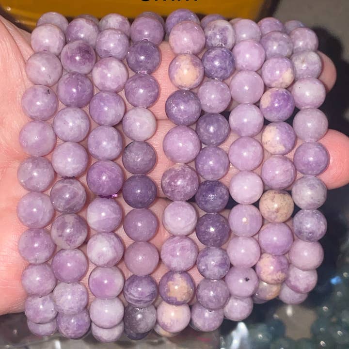 Moon River Designs - Wholesale Beaded Bracelet - Lepidolite Stretch Bracelets Crystal Bracelets3