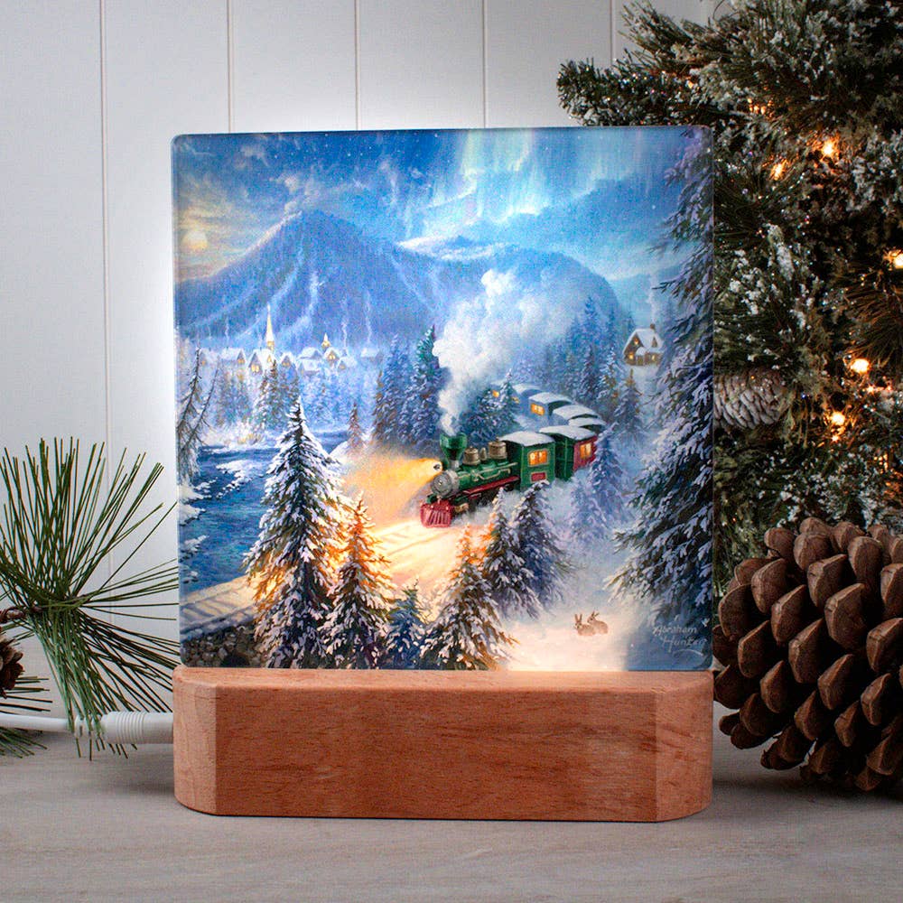 Glow Decor - Wholesale Nachtlampje - LED-nachtlampje met kersttrein0
