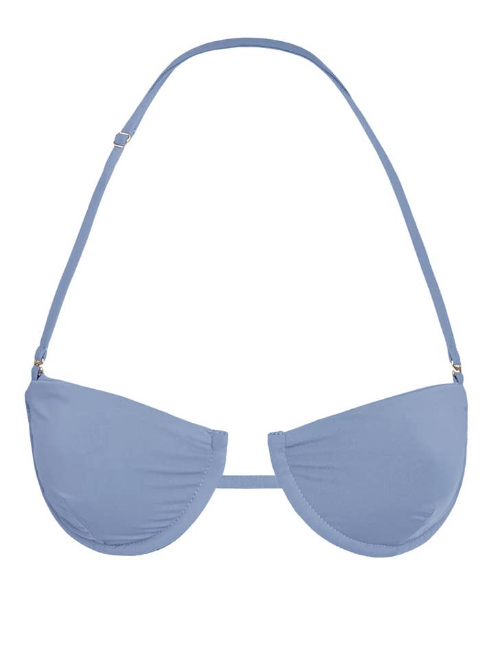 REY TOP | DENIM for wholesale by SLATE SWIM