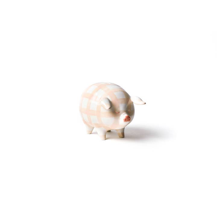 Coton Colors - Wholesale Money/Piggy Bank - Pink Gingham Piggy Bank