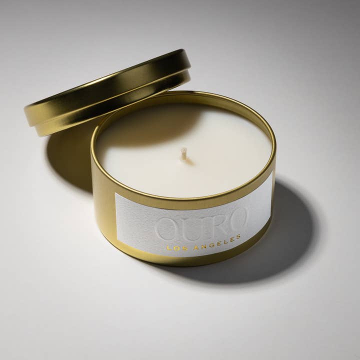 OURO Los Angeles - Wholesale Travel Candles - Innerbloom 5 oz Tin Candle - Orange + Jasmine + Bergamot
