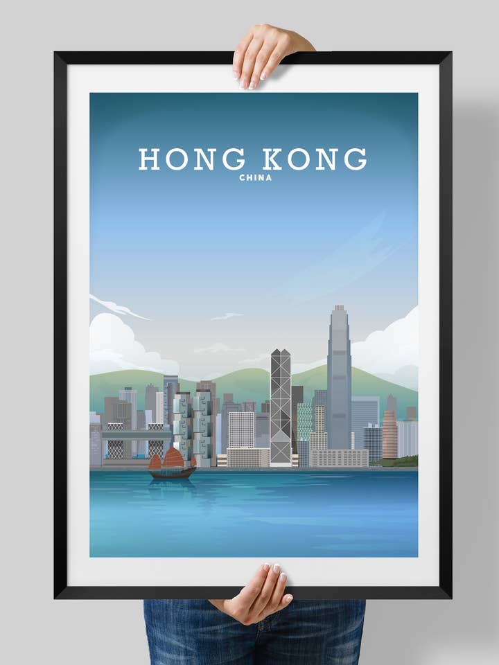 Hong Kong Print, Poster van Hong Kong, Hong Kong Art voor wholesale door Hillview Prints