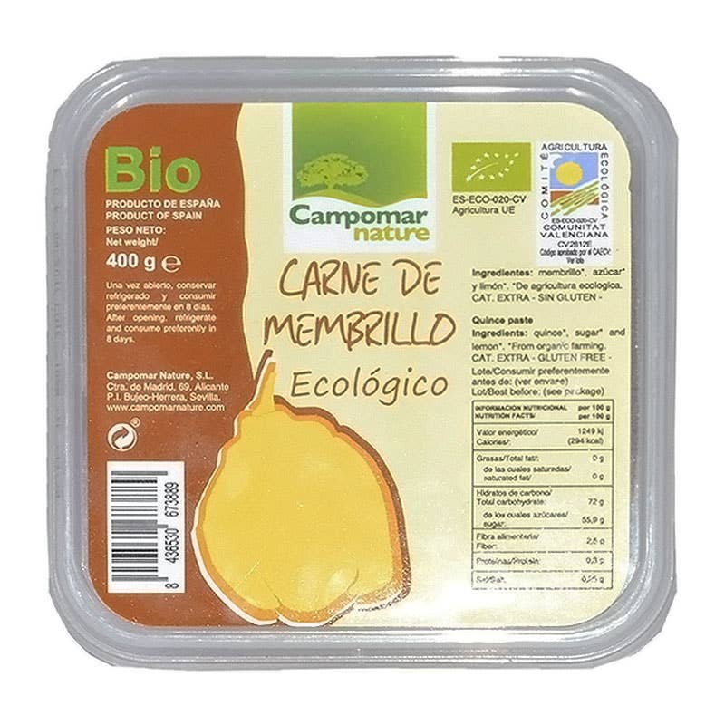 NATURE BIO ORGANIC FOOD FROM SPAIN S.L. - Wholesale Shelf Stable Prepared Meal - ORGANIC QUINCE MEAT 400 gr1