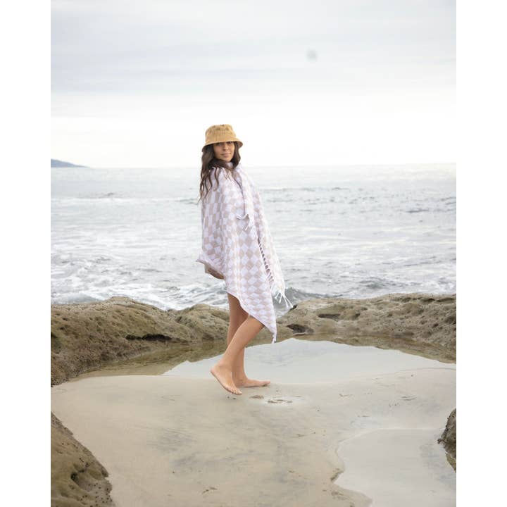 Teema Towels - Wholesale Bath Towel - The Tan Checkmate3