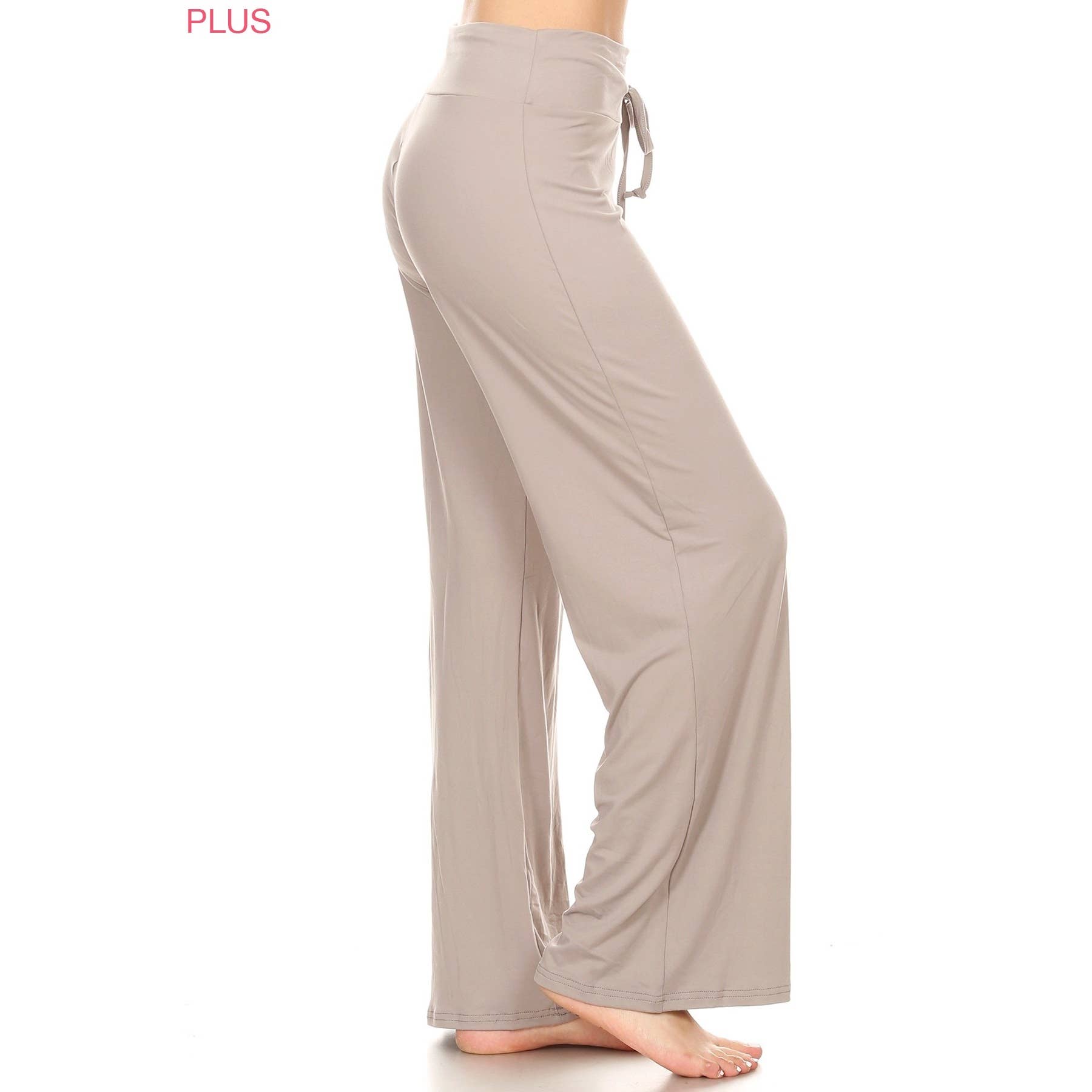 Leggings Depot – calças de pijama - Mulher por atacado – Calças Pajama Soft Amanteigado Plus Size com Cordão7