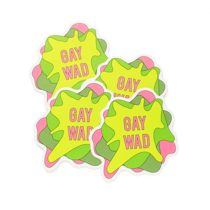Word For Word Factory - Wholesale Sticker - GAY WAD Queer Sticker l Cute Gay Laptop Sticker