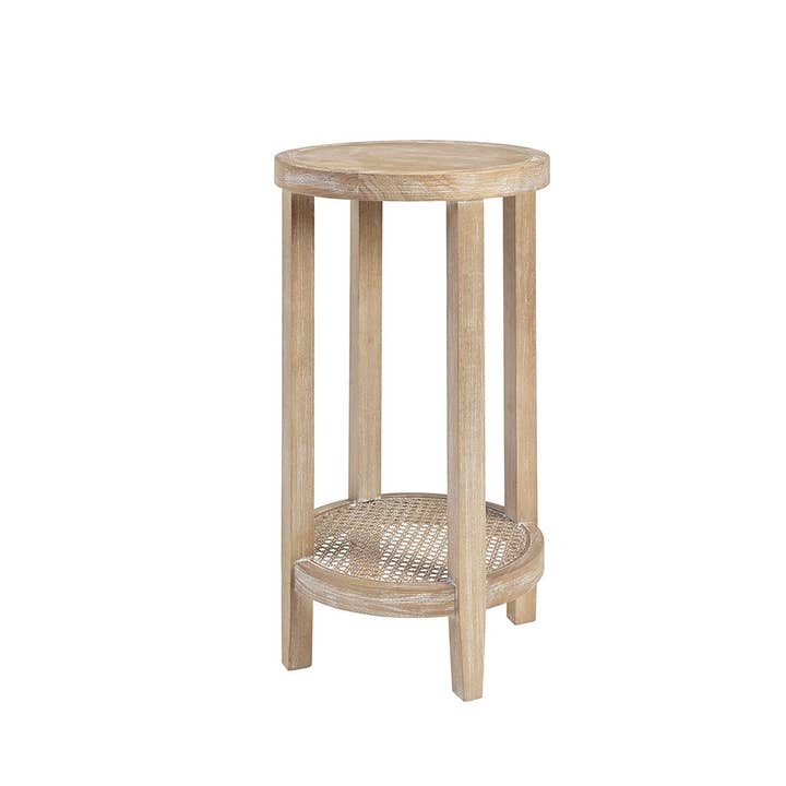 Olliix - Wholesale Side Table - Reclaimed Wheat Cane Accent Table