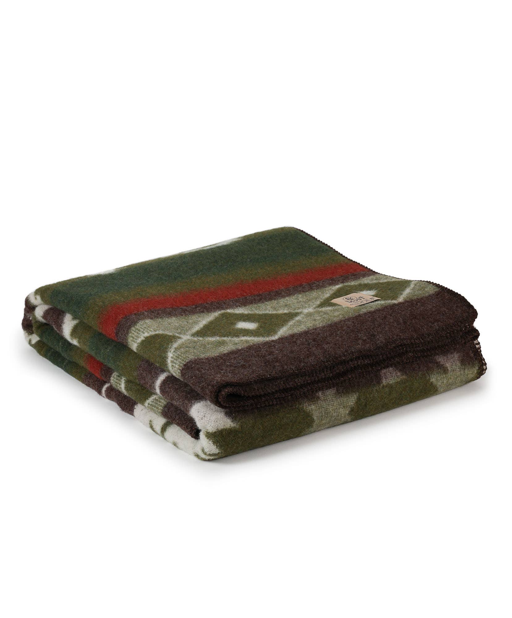 MoST - Wholesale Bedding Blanket - Wool bed Blanket TRIBE - double - green1