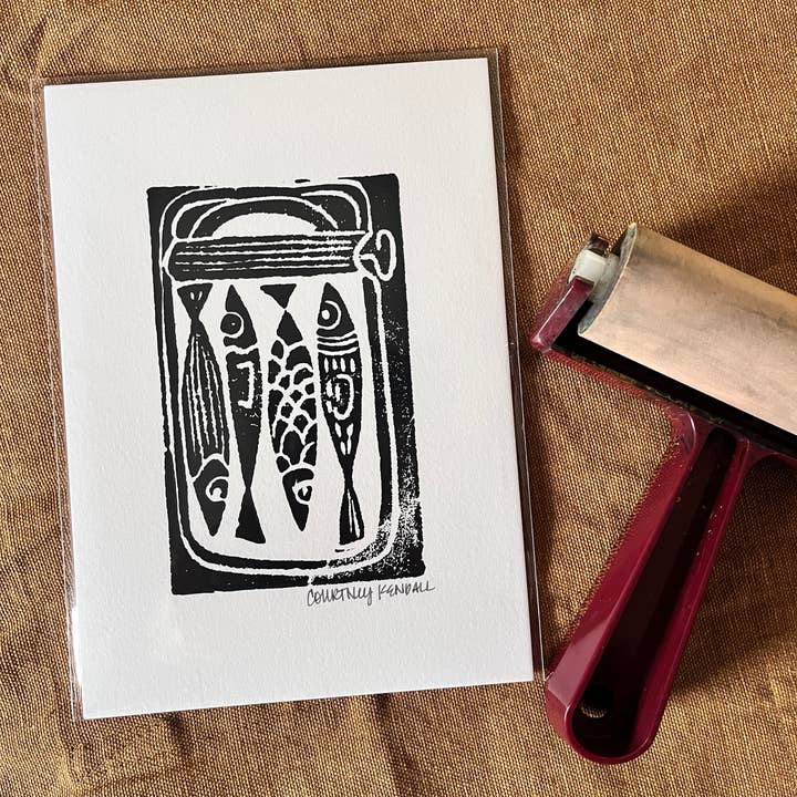 In It Together Sardines for wholesale by Courtney Kendall Art