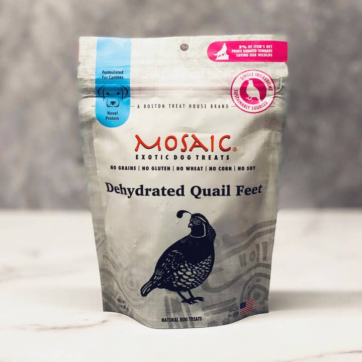 Mosaic Pet Food – Großhandel Leckerlis – Hund – Dehydrierte Wachtelfüße aus den USA, 3 Unzen, 1 Packung0