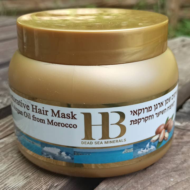 Masque Cheveux réparateur à l'huile d'Argan pour la vente par health and beauty dead sea minerals france