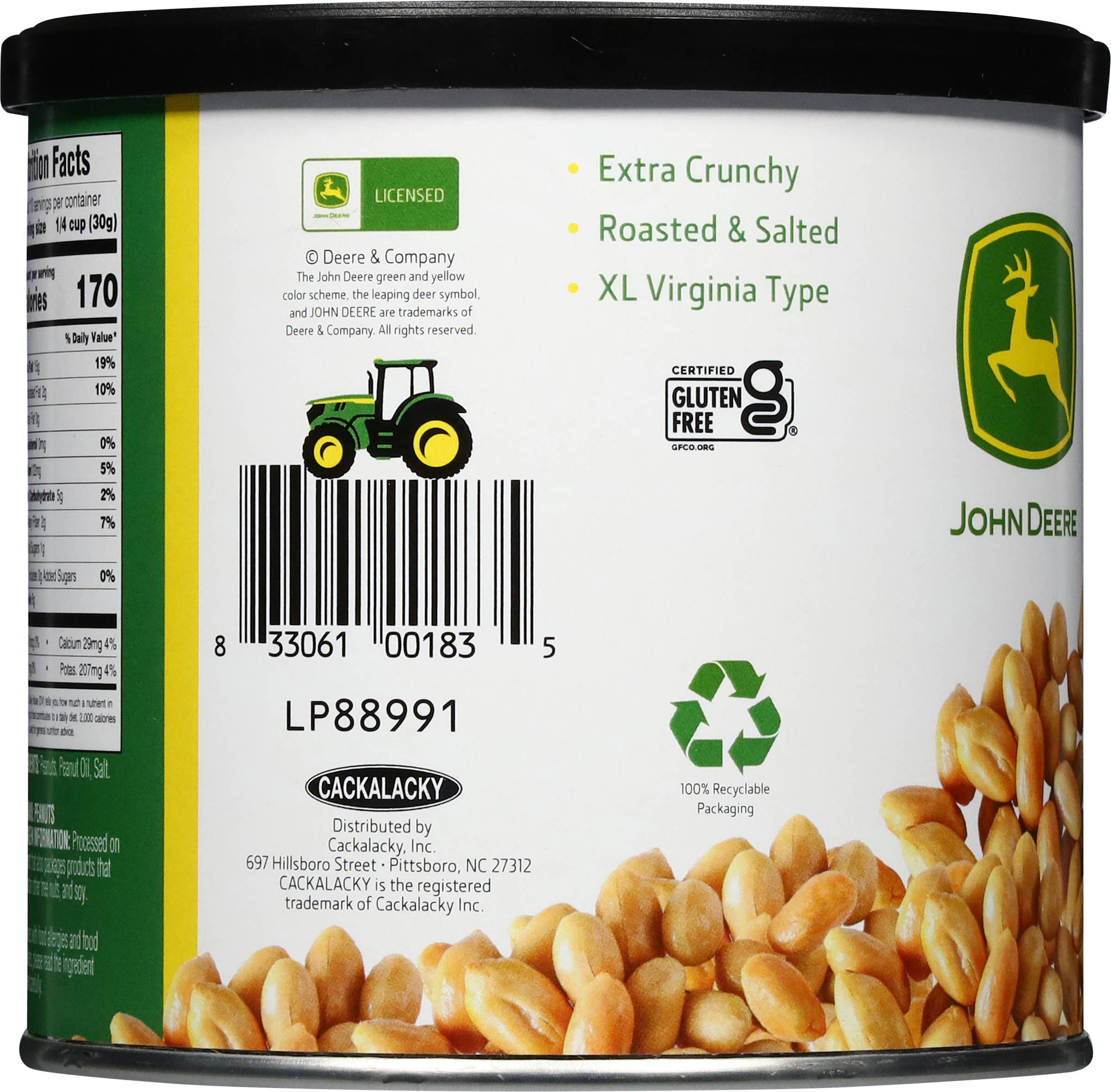 Cackalacky® - Vente Noix - John Deere Cacahuètes Salées4