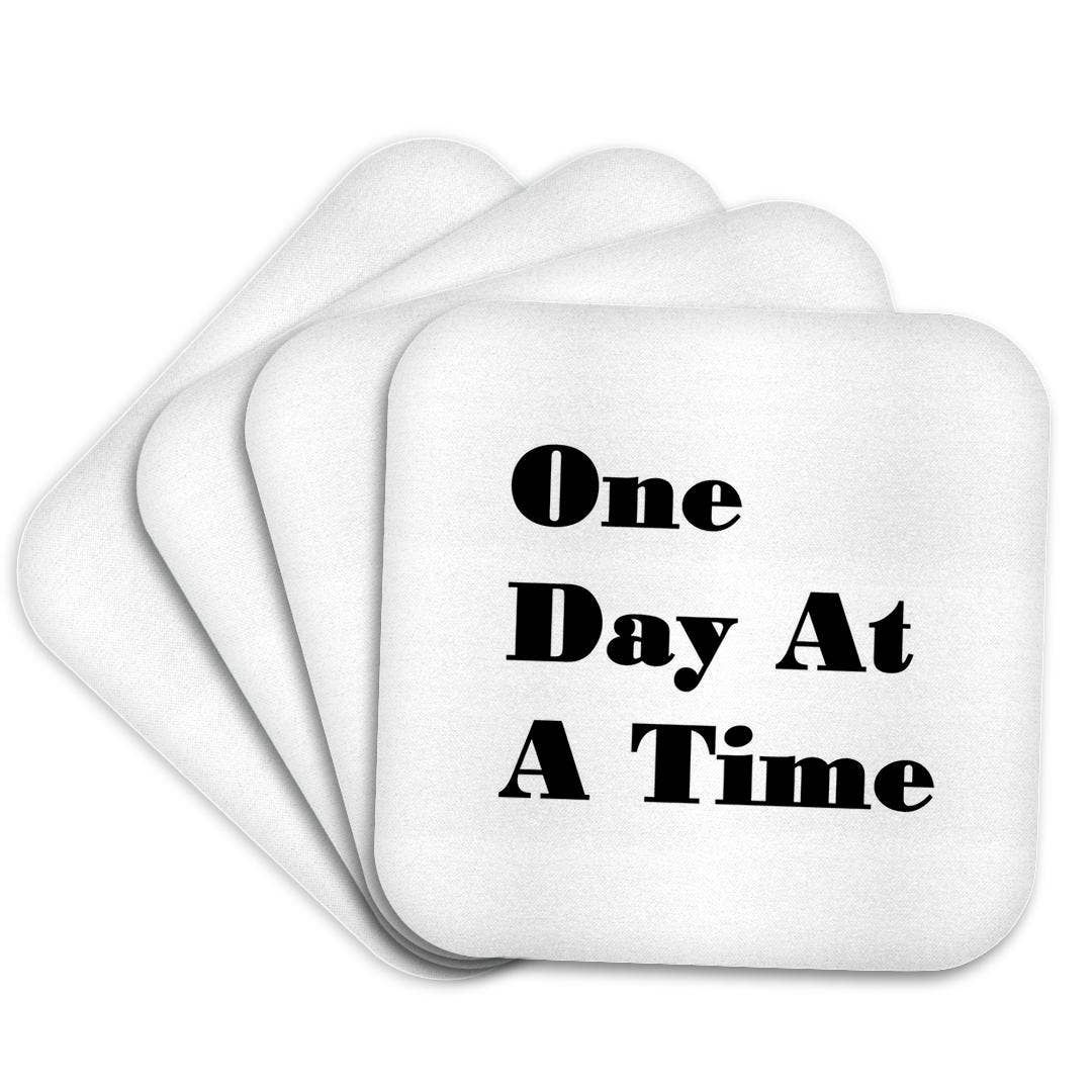 3dRose - Wholesale Coasters - 3dRose, Image of One Day at A Time, Coaster7