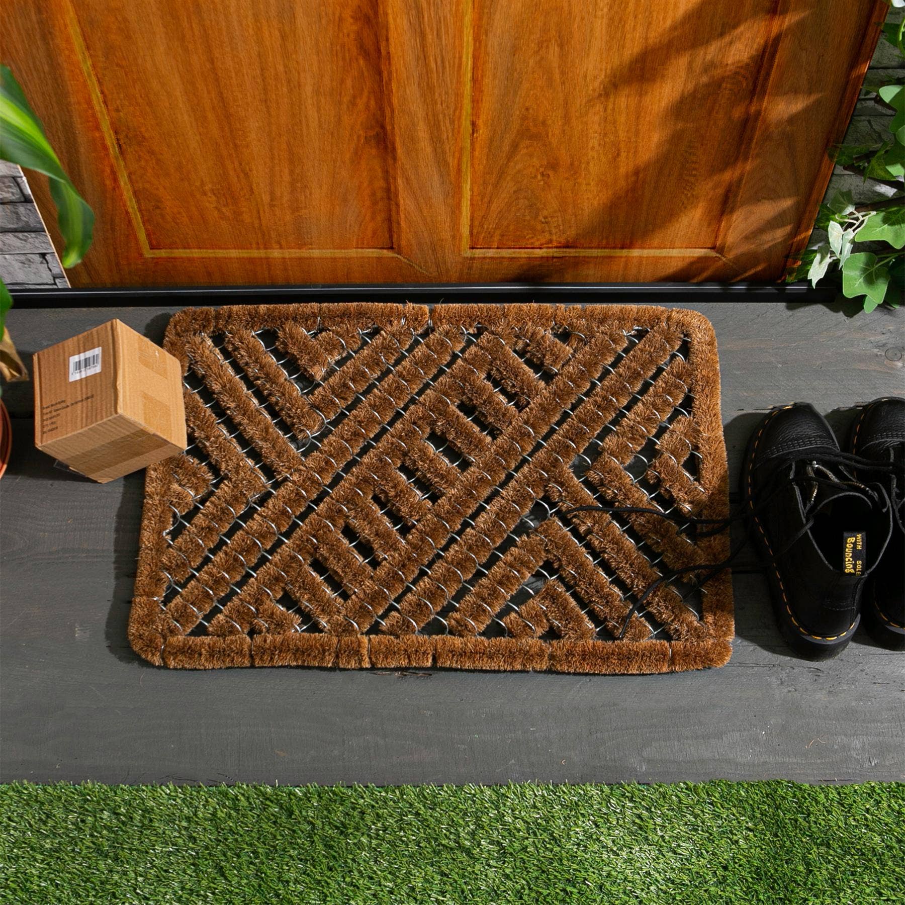 Rinkit Ltd – wholesale Door mat – Nicola Spring Coir Scraper Door Mat - 60 x 40cm - Open1