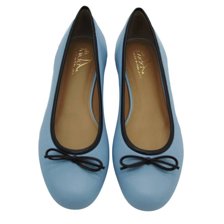Mida Light Blue Calf Ballerina 36 for wholesale by MIDA