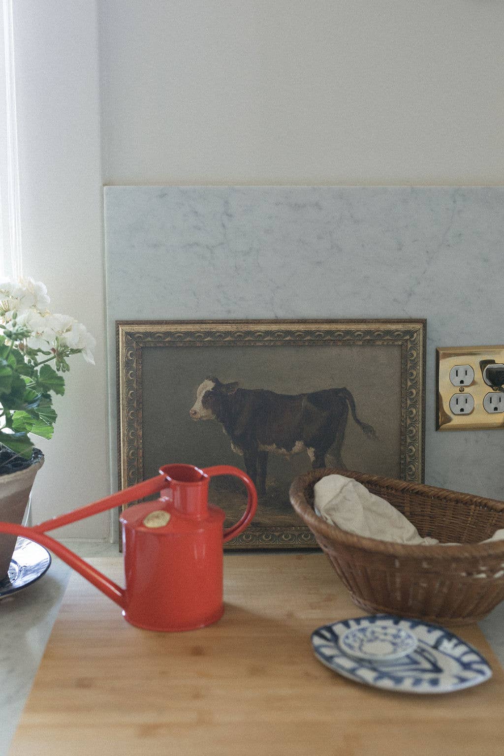 Petal Lane Home – wholesale Art print – Vintage Calf Framed Antique Art4