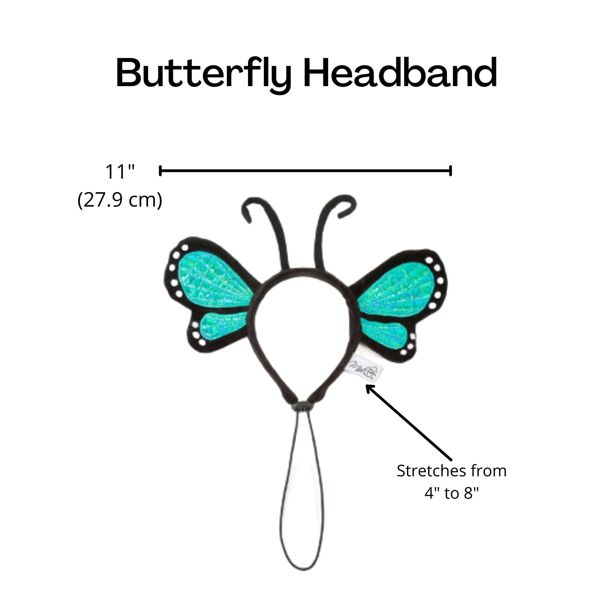 Midlee Designs - Wholesale Pet Costume - Dog - Midlee Butterfly Headband Halloween Dog Costume7