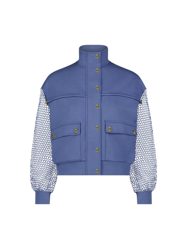 Aleeza Paris - Wholesale Jacket - Women's - The Juno Mesh Sleeve Jacket2