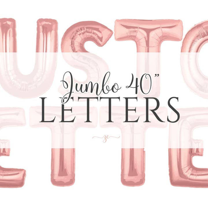Zoey Christina - Wholesale Balloon - Jumbo Rose Gold XOXO Foil Letter Balloons