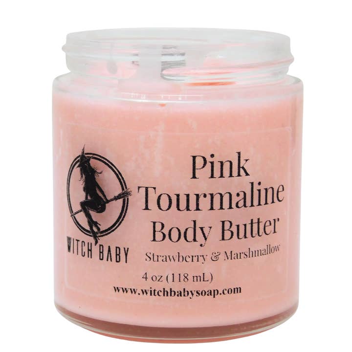 Pink Tourmaline Body Butter for wholesale by Witch Baby Soap