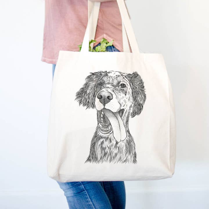 Renly the English Setter - Sac fourre-tout pour la vente par Inkopious