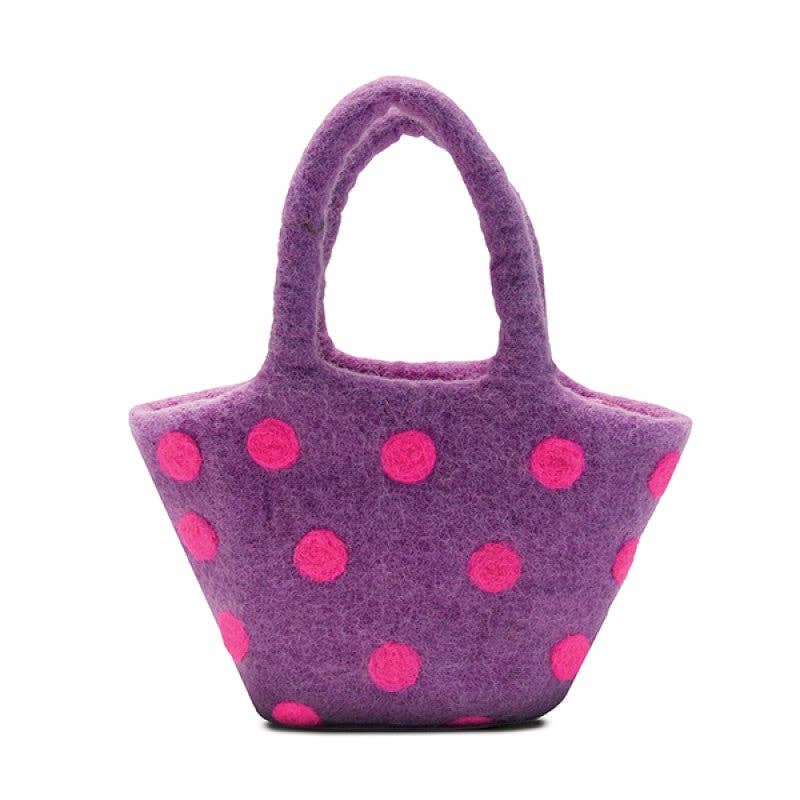 BNB Crafts Inc. - Wholesale Tote Bag - Women's - Felted Polka Dot Handbag2