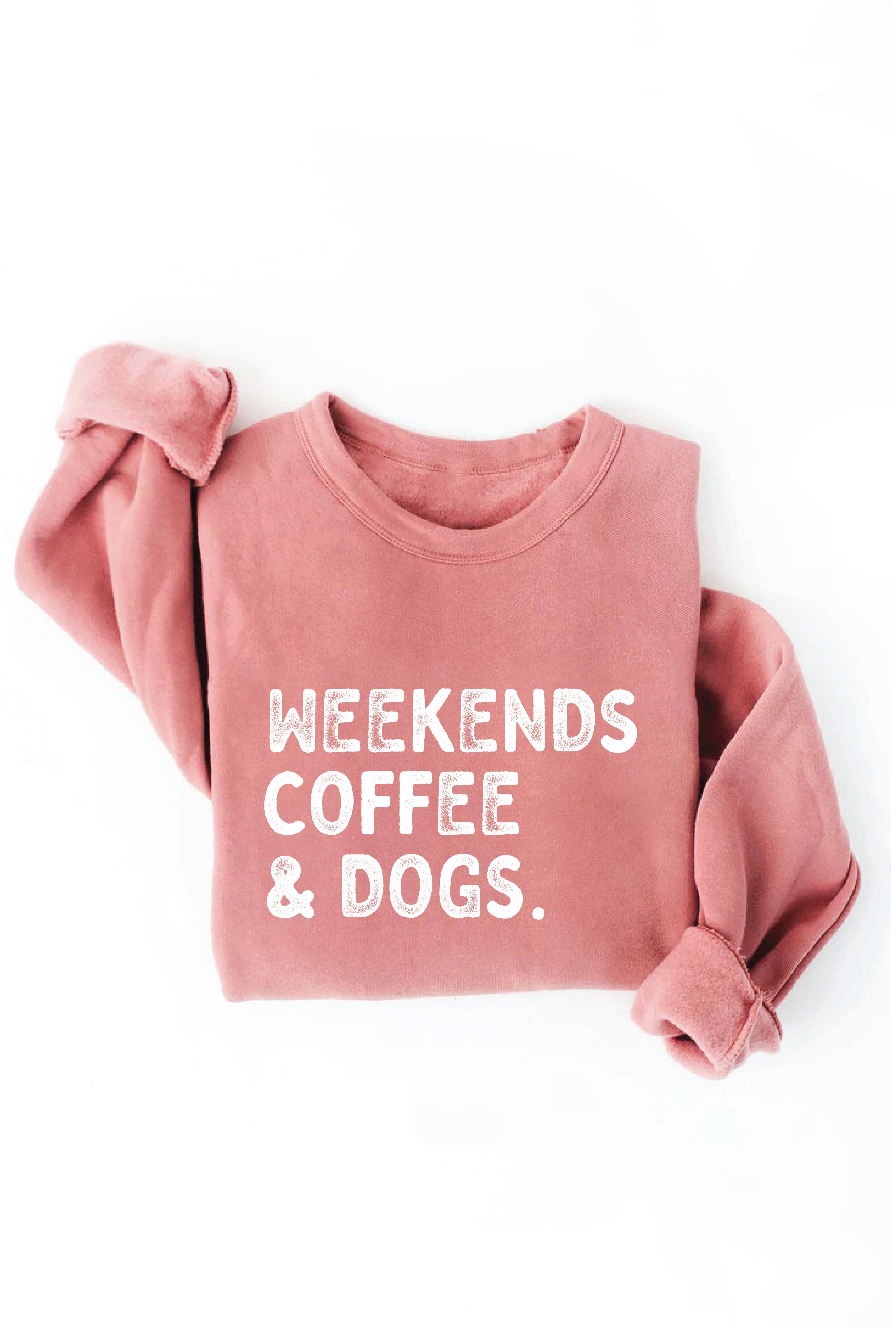 OAT COLLECTIVE - Venta al por mayor Sudadera estampada - Mujer - Sudadera estampada WEEKENDS COFFEE AND DOGS15