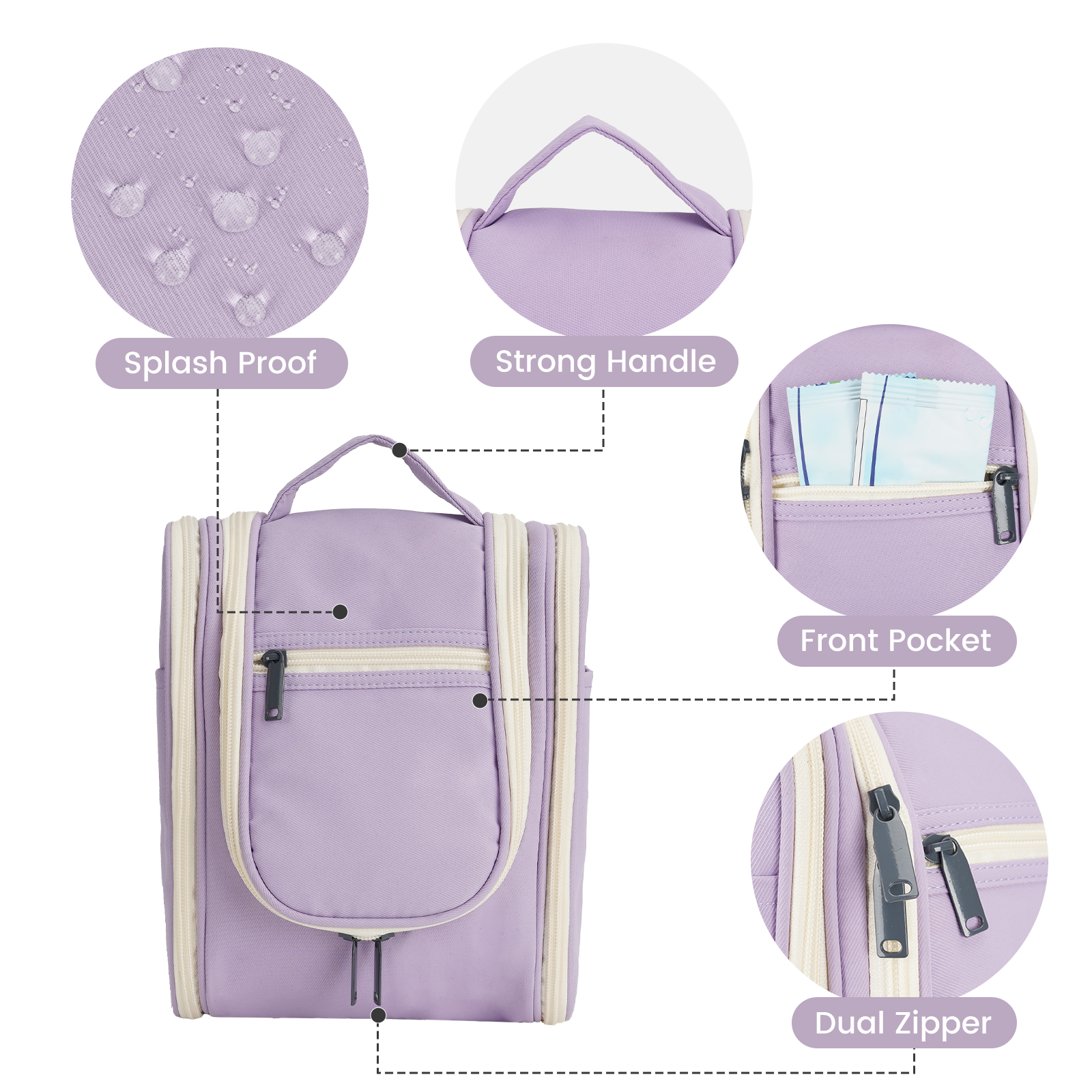 wandf - Wholesale Toiletry Bag - Women's - Hanging Travel Toiletry Cosmetic Bag for Women80