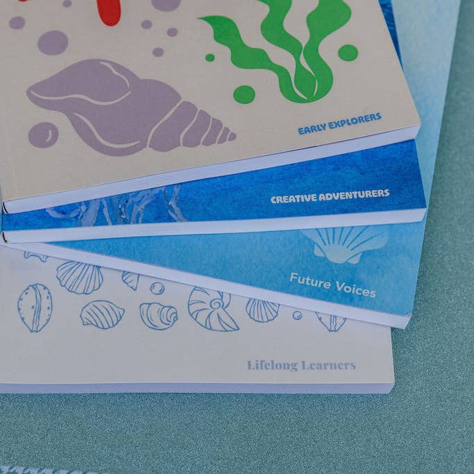 Sunshine & Agape - Vendita all'ingrosso Diari/agende - Diario della Gratitudine Familiare per le Classi 7-12 - Copertina Oceano Linea7