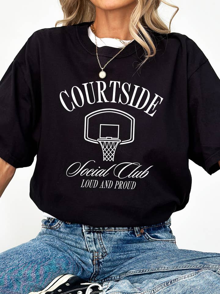 COURTSIDE SOCIAL CLUB GRAPHIC TEE for wholesale by Spirit+Tribe