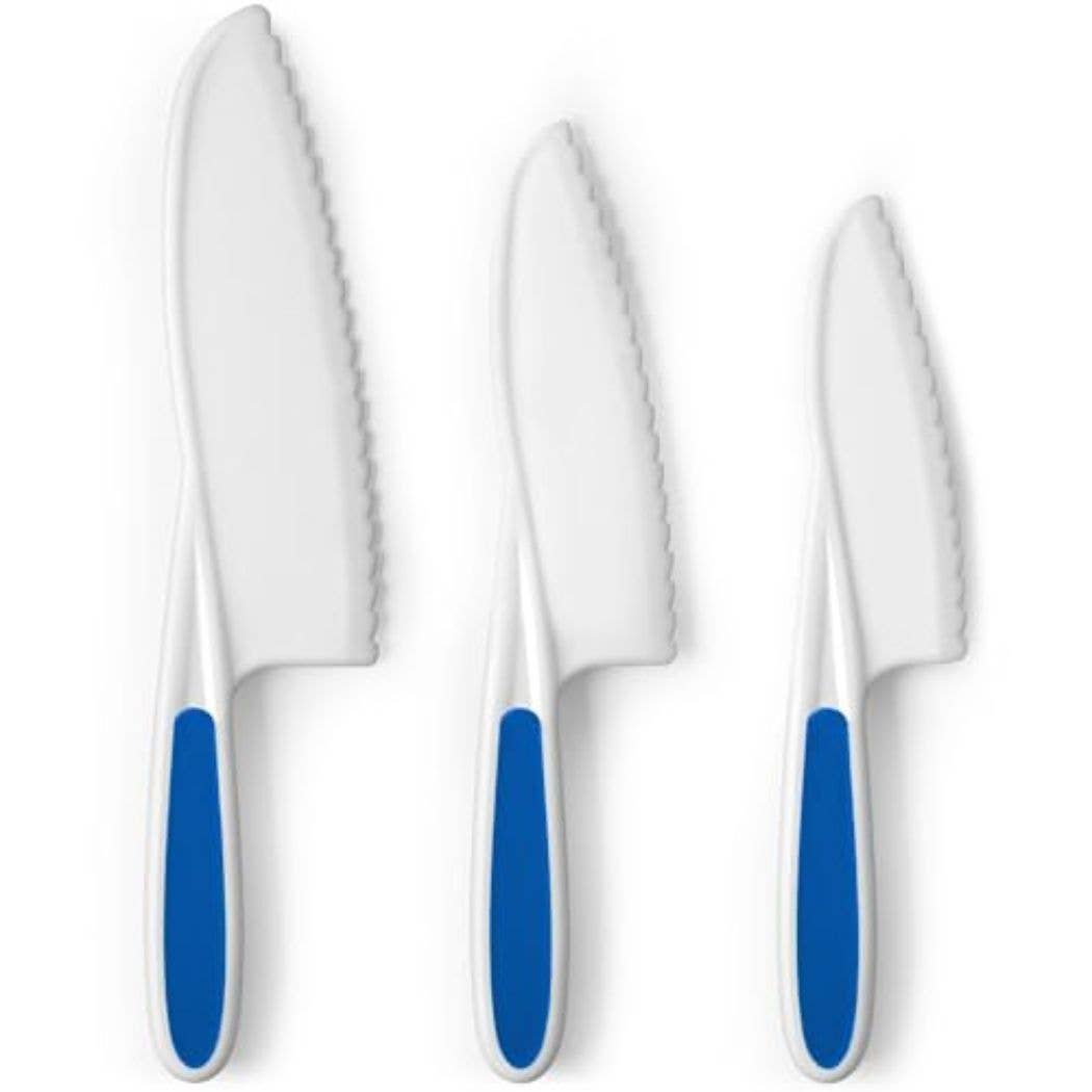 Zulay Kitchen - Wholesale Knife Set - Safety Knife Set for Kids – 3-Piece Montessori Kitchen Tool16