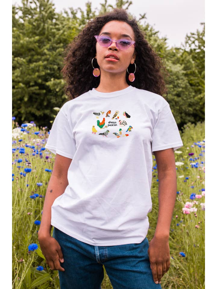 Limpet Store - Wholesale T-Shirt - Women's - Always Peckish Embroidered T-Shirt