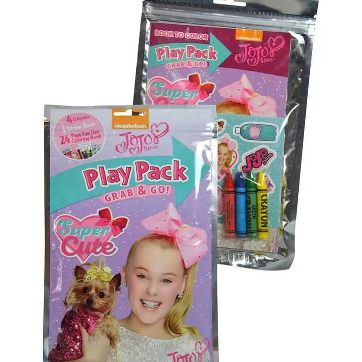 Party Expo, LLC - Wholesale Coloring & Activity Book - Kids & Baby - JoJo Siwa - Grab 'n' Go Coloring Book Set