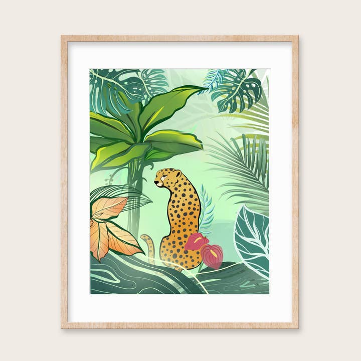 Guepardo tropical para venta al por mayor de Kat Kerth Studio