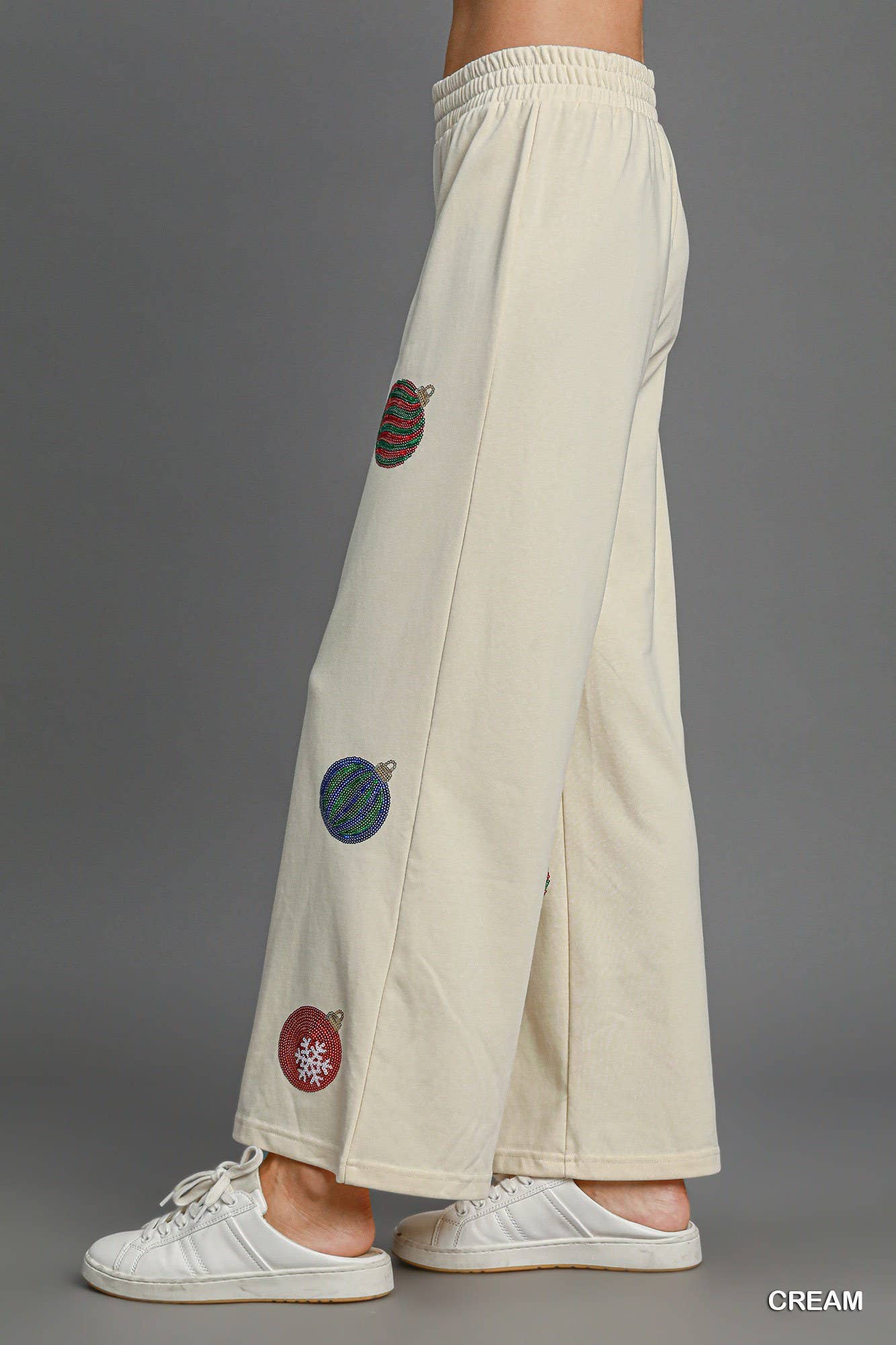 Vanilla Monkey - Vente Legging de sport/d'intérieur – femme - Pantalon French Terry de Noël1