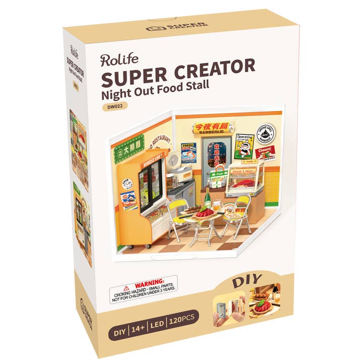 Robotime - Wholesale DIY Craft Kit - Night Out Food Stall