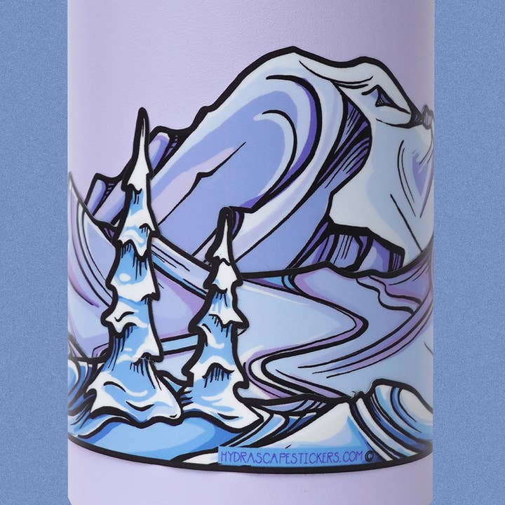 Snowscape: Mount Rainier Infinity Sticker for wholesale by Hydrascape Stickers