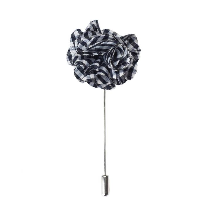 Flower Bunch Lapel Pin, Gingham for wholesale by Mrlapel