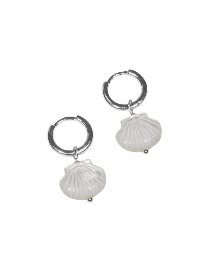 White Shell Earrings for wholesale by Riversea