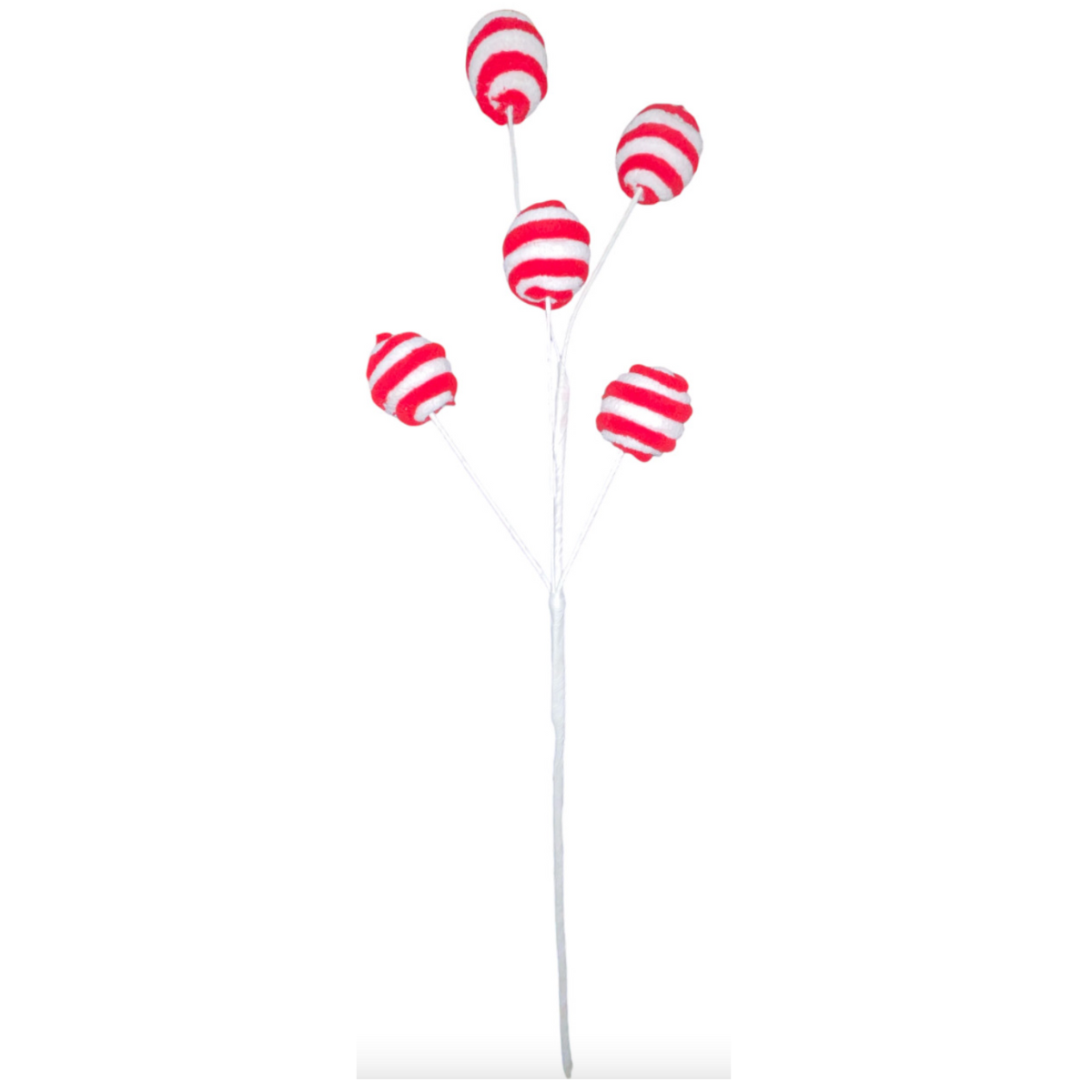 Thompson Wholesale - Wholesale Christmas Decoration - Red & White Sprays & Stems Package -- 41 Piece Set8