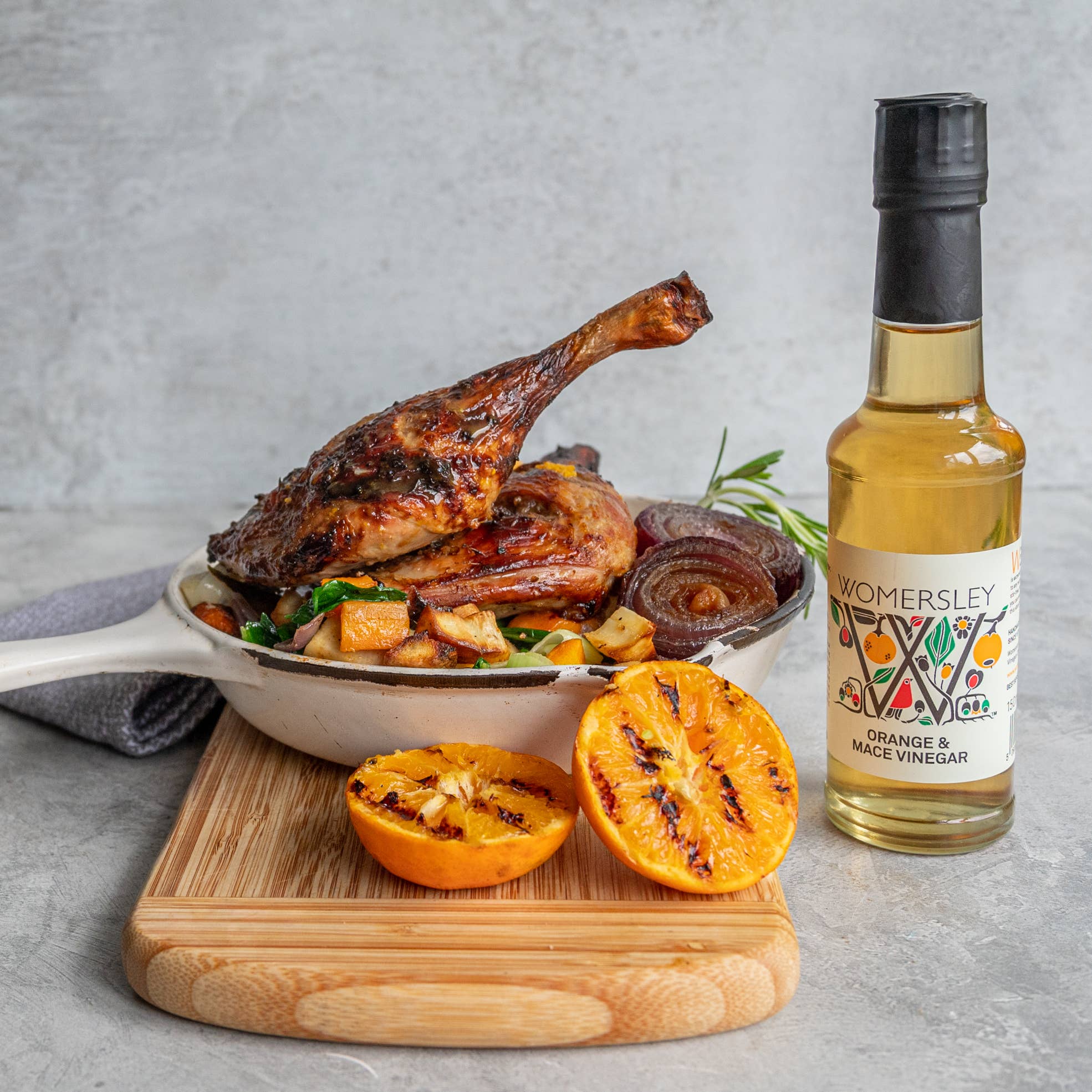 Womersley Foods - Wholesale Vinegar - Orange & Mace Vinegar / Orange & Mace Vinegar Salad Dressing2