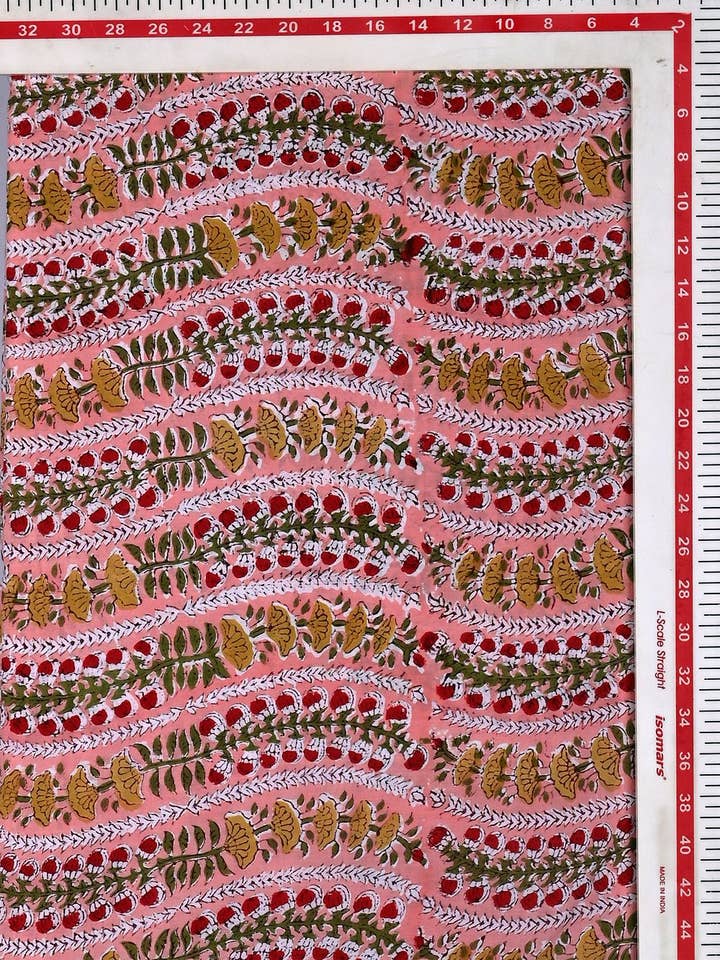 Hand Block Printed Fabrics - Handmade Fabric Yardage, fabric for wholesale by Jai Texart LLP