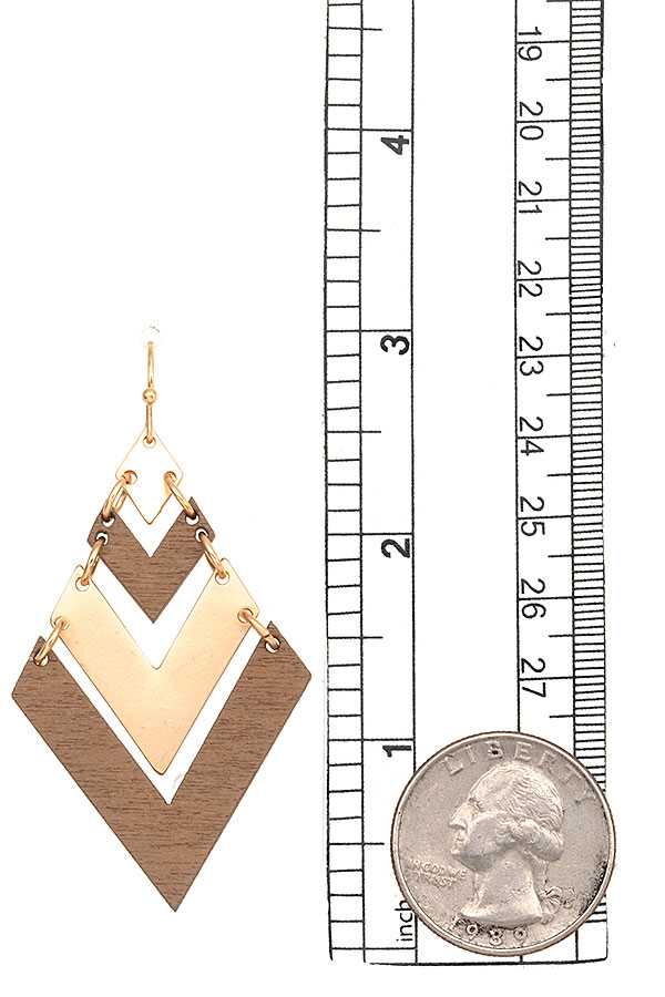 anbfashion – Brincos de argola por atacado – BRINCO PENDENTE CHEVRON LINK 5455