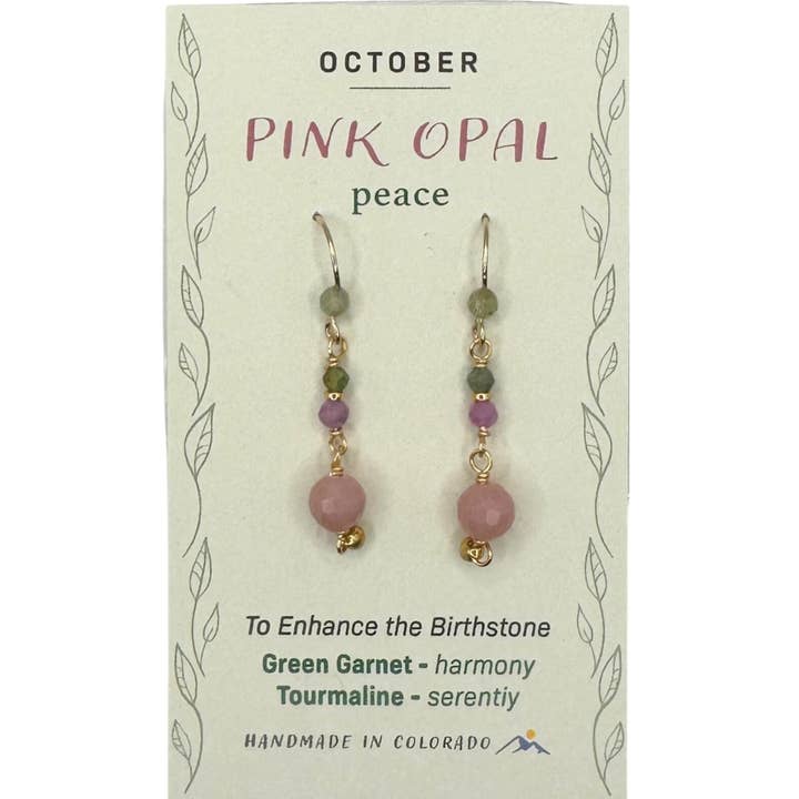 October Birthstone Earrings for wholesale by Silver Sparrow Jewelry