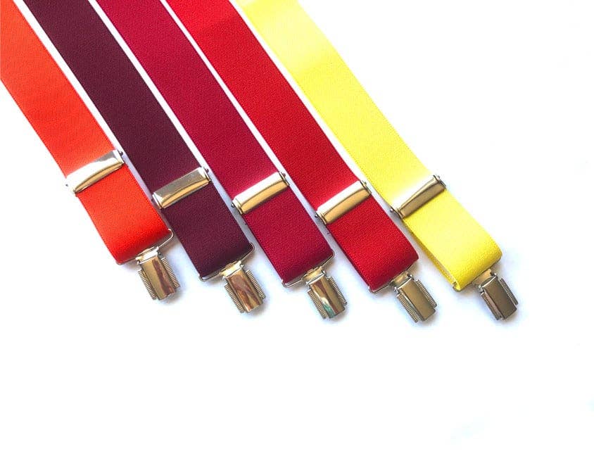 Potenciano Group SL - Wholesale Suspenders - Unisex - Ref. 500.30 - Basic Colored Suspenders - by Layos12