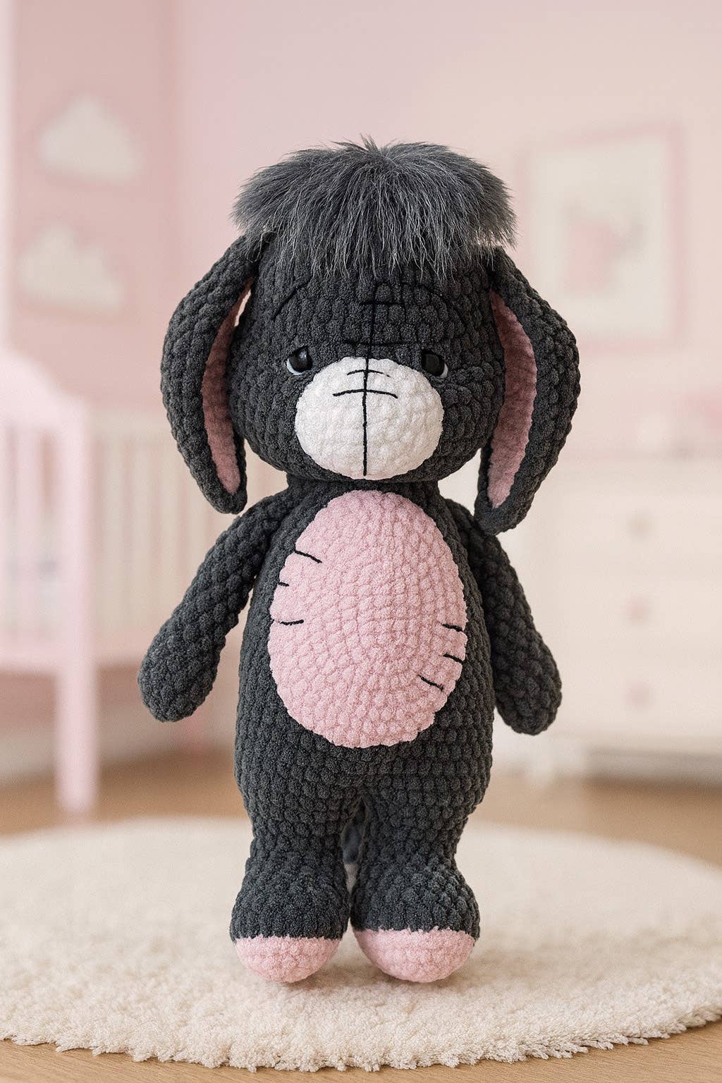 Magnetic Soul – wholesale Stuffed/plush toy – Kids & baby – Handmade Donkey Crochet Plush – Soft Amigurumi Donkey Toy3