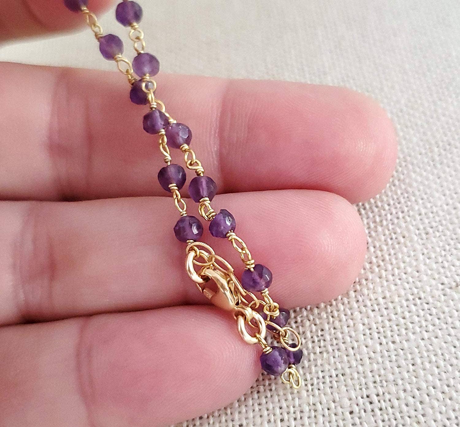 CY Design Studio - Wholesale Beaded Bracelet - Amethyst Bracelet2