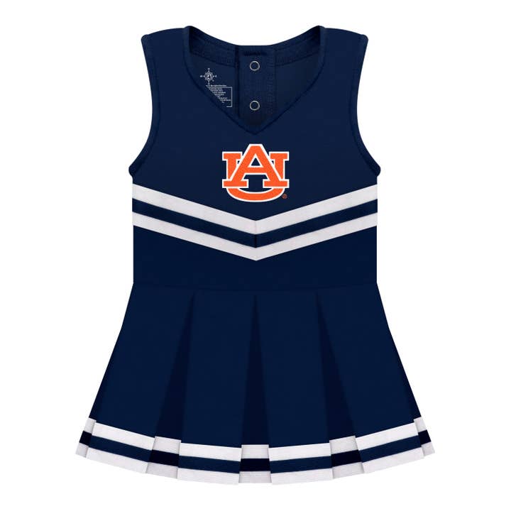 Creative Knitwear - Wholesale Bodysuit (Non-Footed) - Baby - Auburn Tigers Infant Cheer Dress Bodysuit