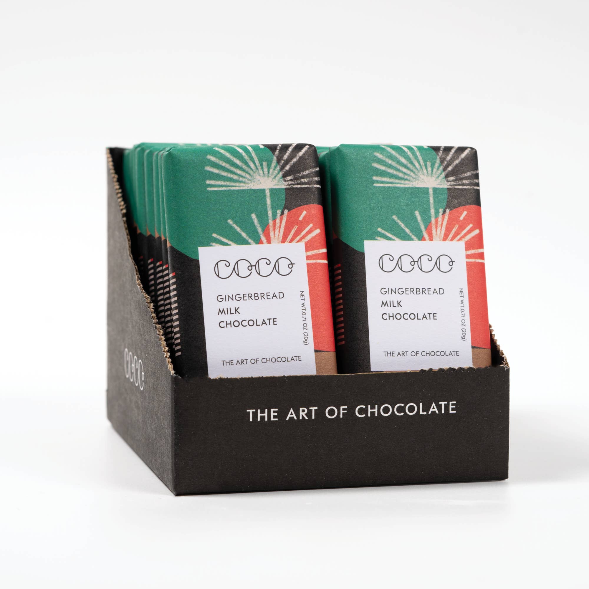 COCO Chocolatier [No duties when shipping to US!] – Großhandel Schokoriegel – Lebkuchen-Milch-Mini-Schokoriegel (Packung mit 24)1